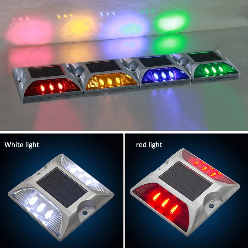 Waterproof Aluminum Led solar road stud light solar power road marker