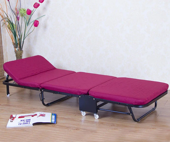 JSC-11 Portable Metal Frame Convertible Sofa Bed Living Room Furniture Sofa Single Folding Sofa Bed
