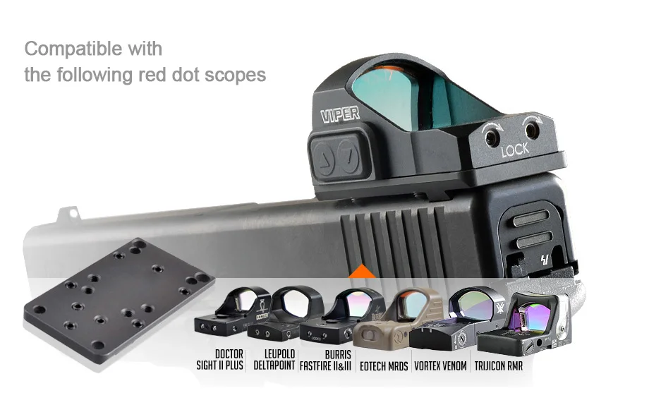  Magoruitacticalrearsight Сфера ручка с пластинчатым основанием крепление Red Dot адаптер подходит Универсальный Glock пистолет для охоты