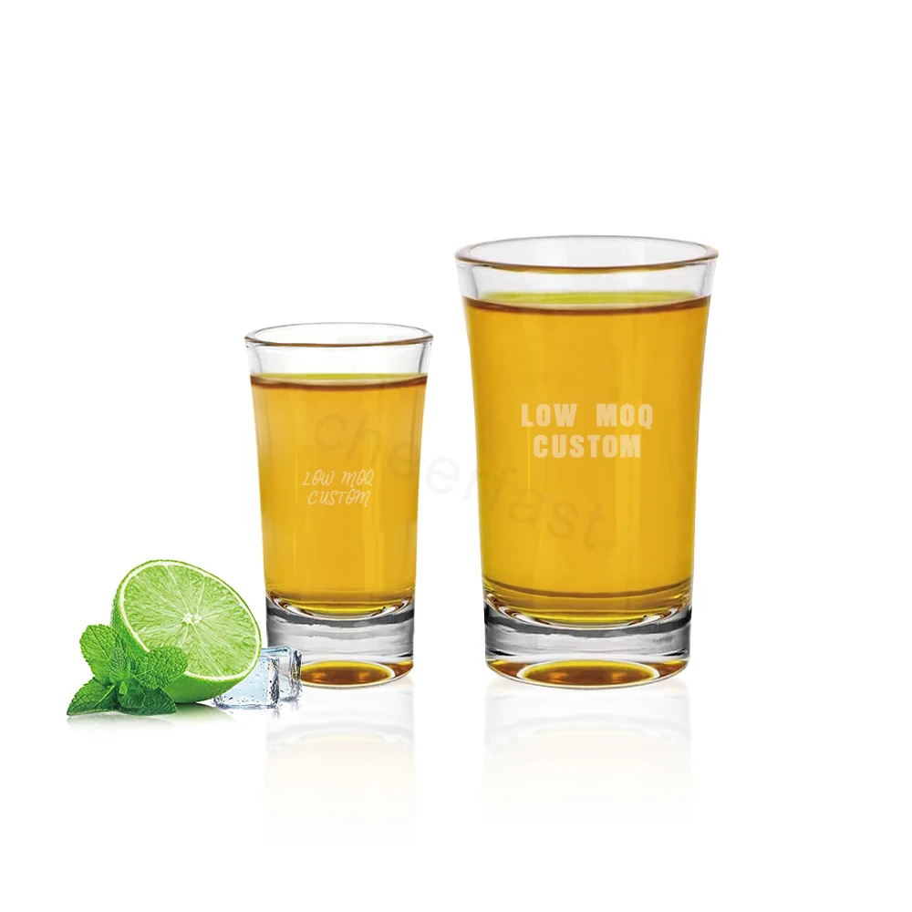 Cheerfast Manufacturer Most Popular 20ml Tequila Base Shot Glass Set And Whiskey Mini Clear Shot Glass