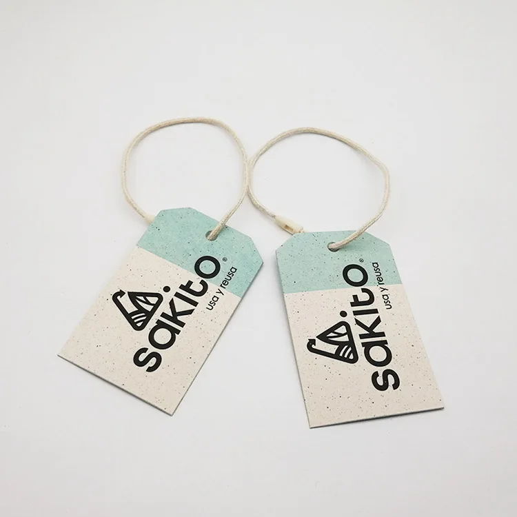 Printing Factory Custom Recyclable T-shirt Matte Sulfuric Acid Paper Tag With Your Logo