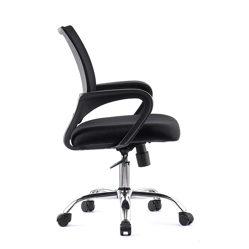 Foashan Factory Custom Logo Office chair computer task mesh office fix armrest office visitor chair without wheel
