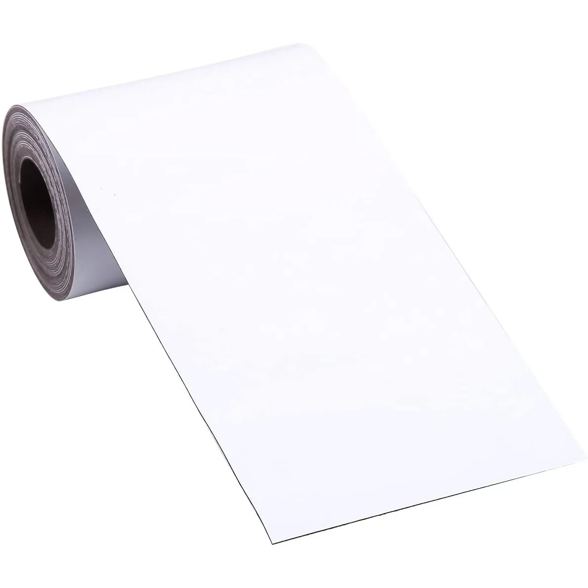 Customized Size Shape Promotional Isotropic Flexible Rubber Magnetized Plain Sheet Magnet  Roll with Adhesive Magnet