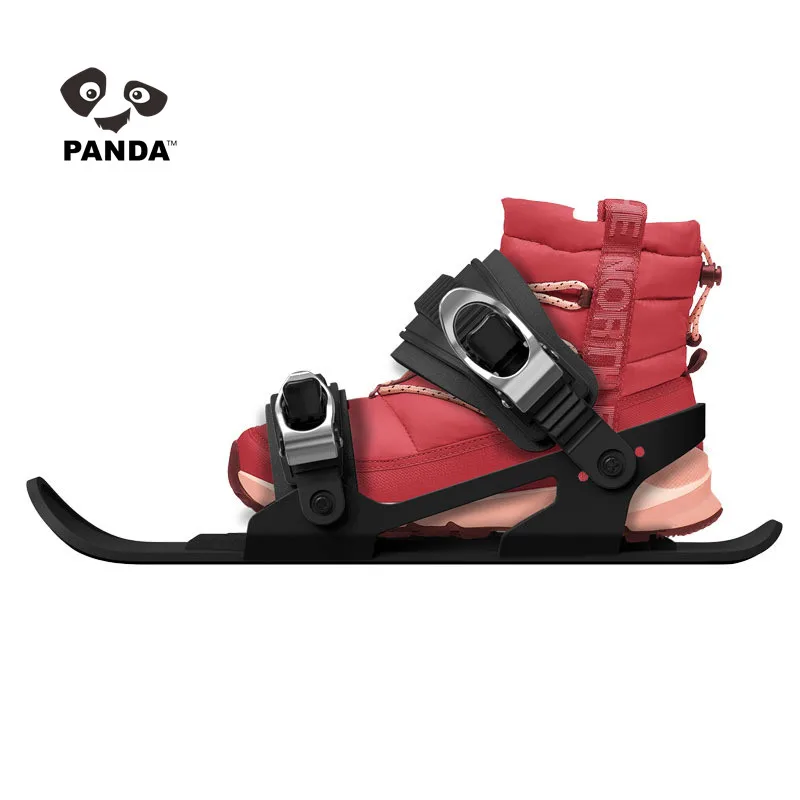 Молодежная зимняя уличная прочная утолщенная Лыжная обувь для мужчин и женщин универсальные Регулируемые Портативные мини-коньки сноуборда