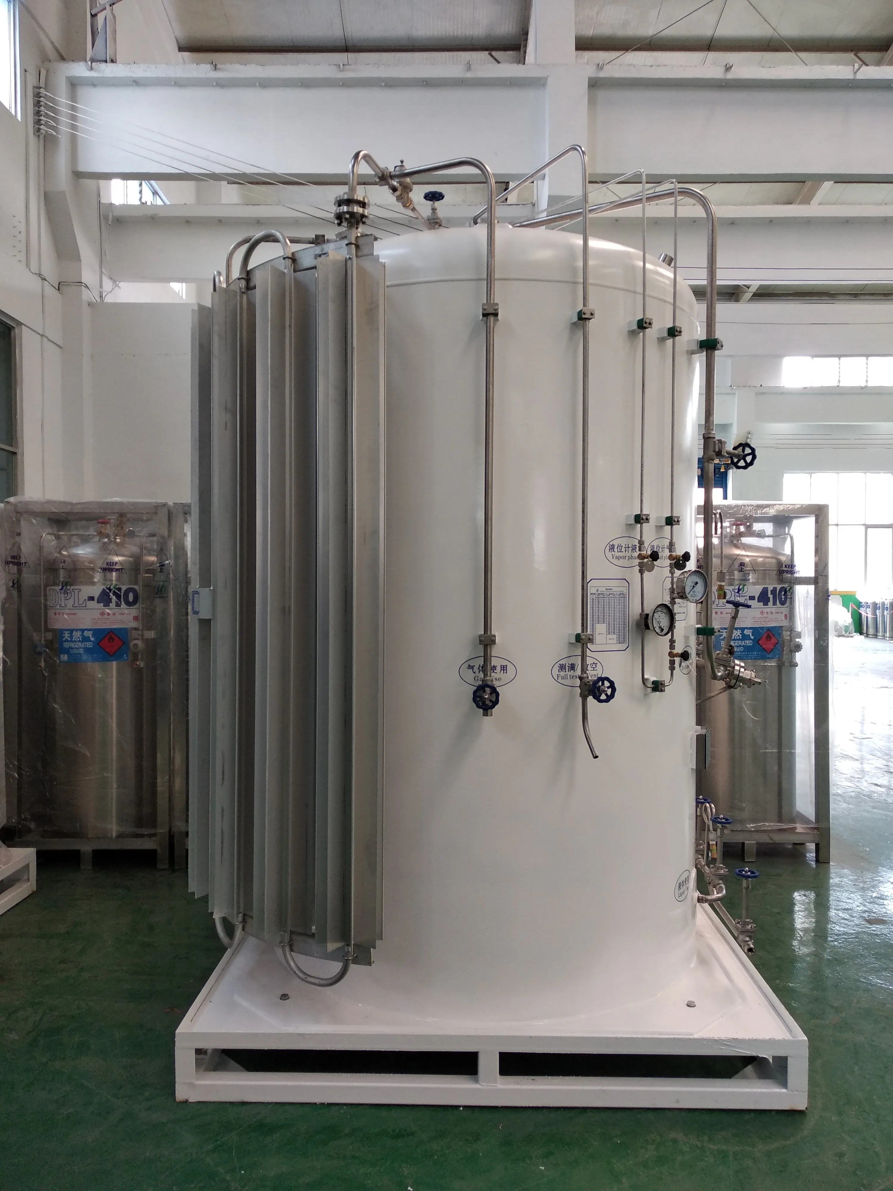Микро-резервуар для среднего объема LOX LIN AR CO2 СПГ сжиженного нефтяного газа по заводской