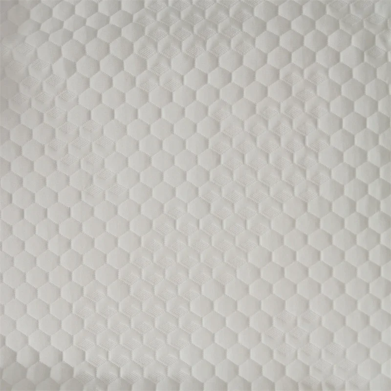Football jacquard knitted durable home textile fabric elastic knitted mattress graphene fabric