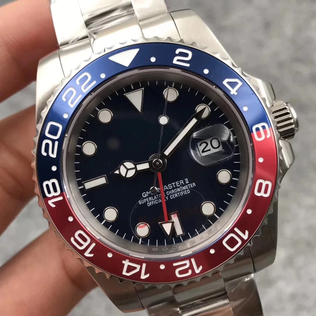 2021 GMT Ceramic Bezel Mens Mechanical Stainless Steel Automatic Movement Watch Luxury Sports Self-wind Jubilee master Watches