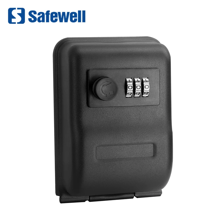 Safewell Wall Mounted 4 Digit Combination Key Safe Box Outdoor key Storage Lock Box