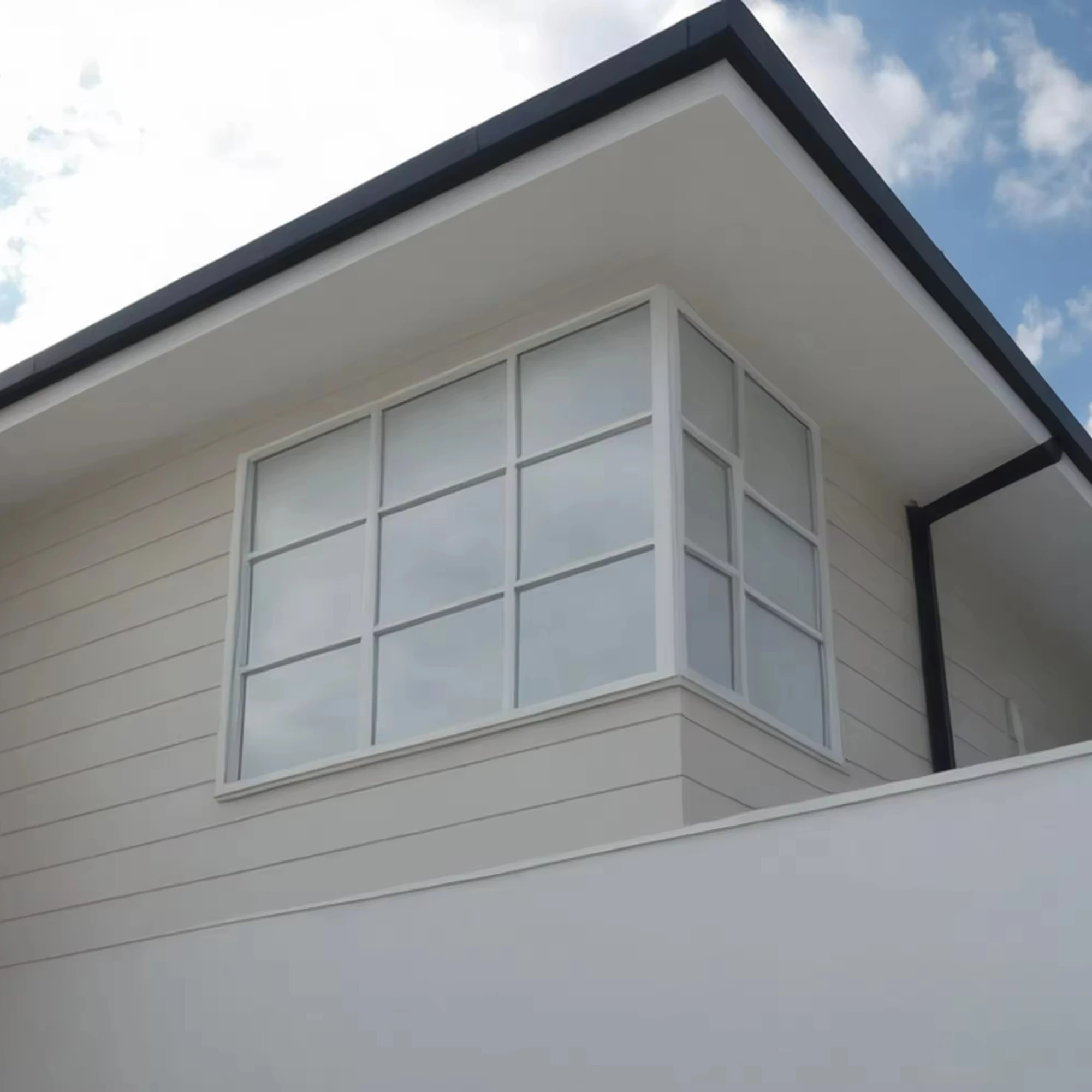 New Product Ideas Tempered Low-e Glass to Glass Aluminum Extruded Profile Frame Fixed Picture Corner Windows