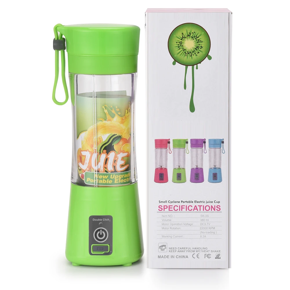 
rechargeable portable smoothie blender 400ml Mini usb rechargeable personal portable blender/blender fruit juicer 