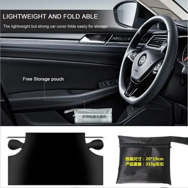 Frost Car Snow shade windproof windshield protector with side mirror