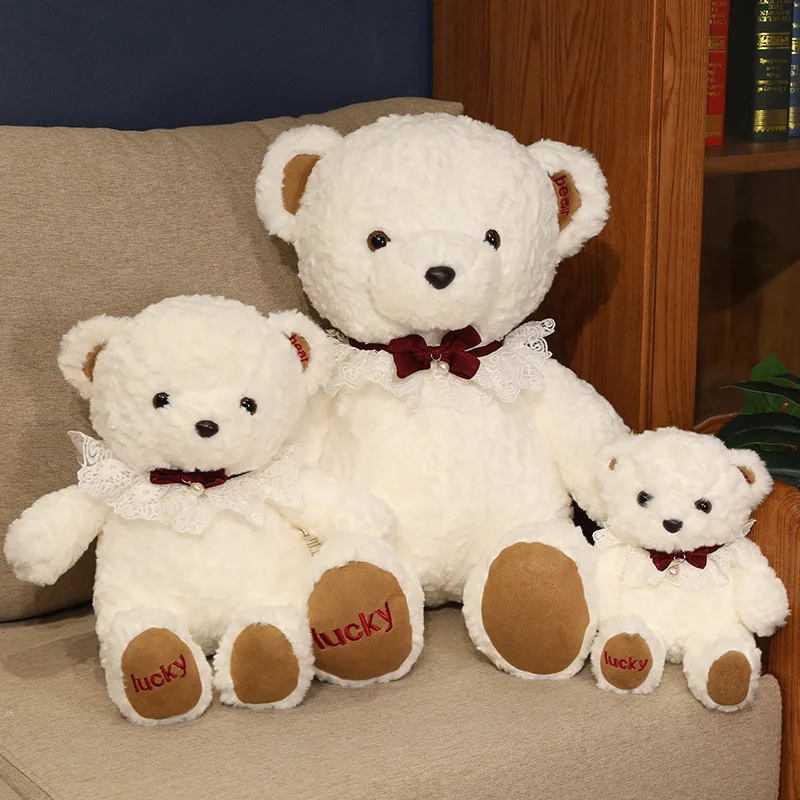 Plush Bear Bow Decoration Lace Decoration Bear Girl Gift Home Decoration stuffed & plush toy
