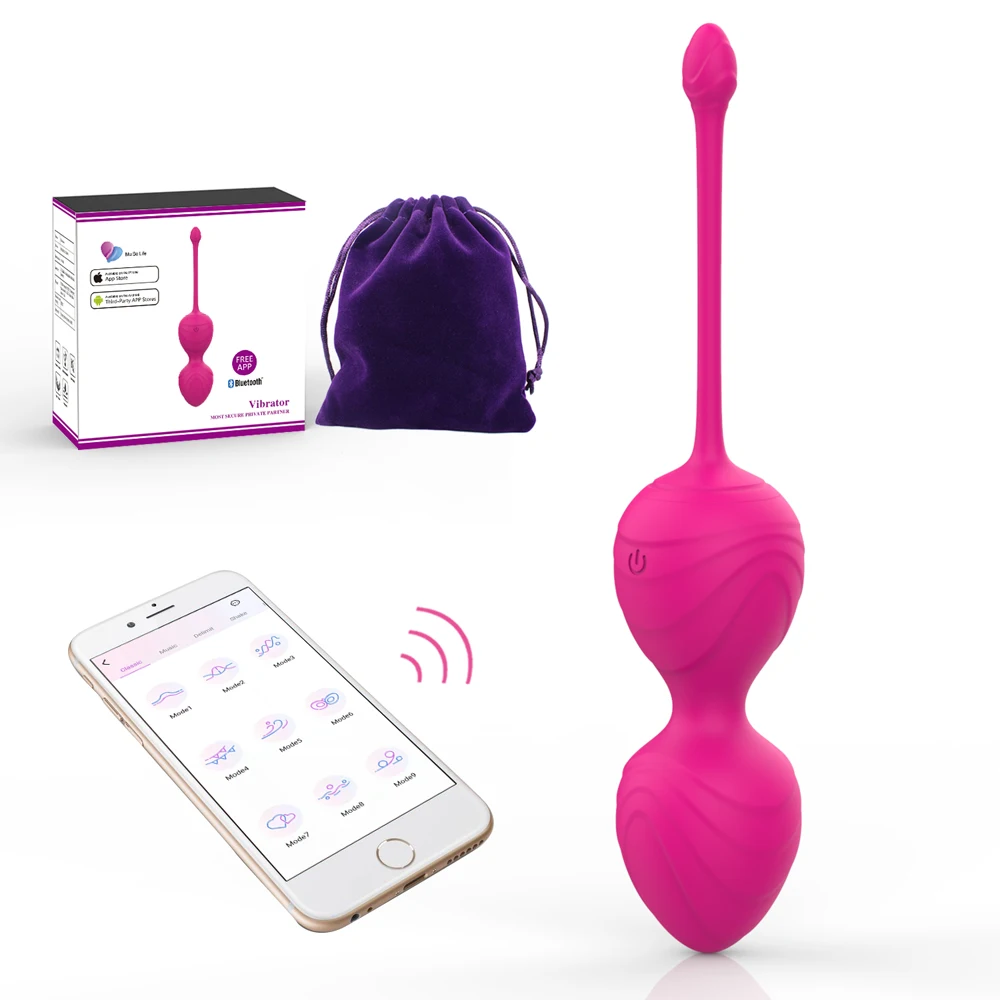 10 Vibration Sex Toys Female Silicone Vaginal Tightening Pelvic floor Exerciser Kegel Ball APP Wireless Control