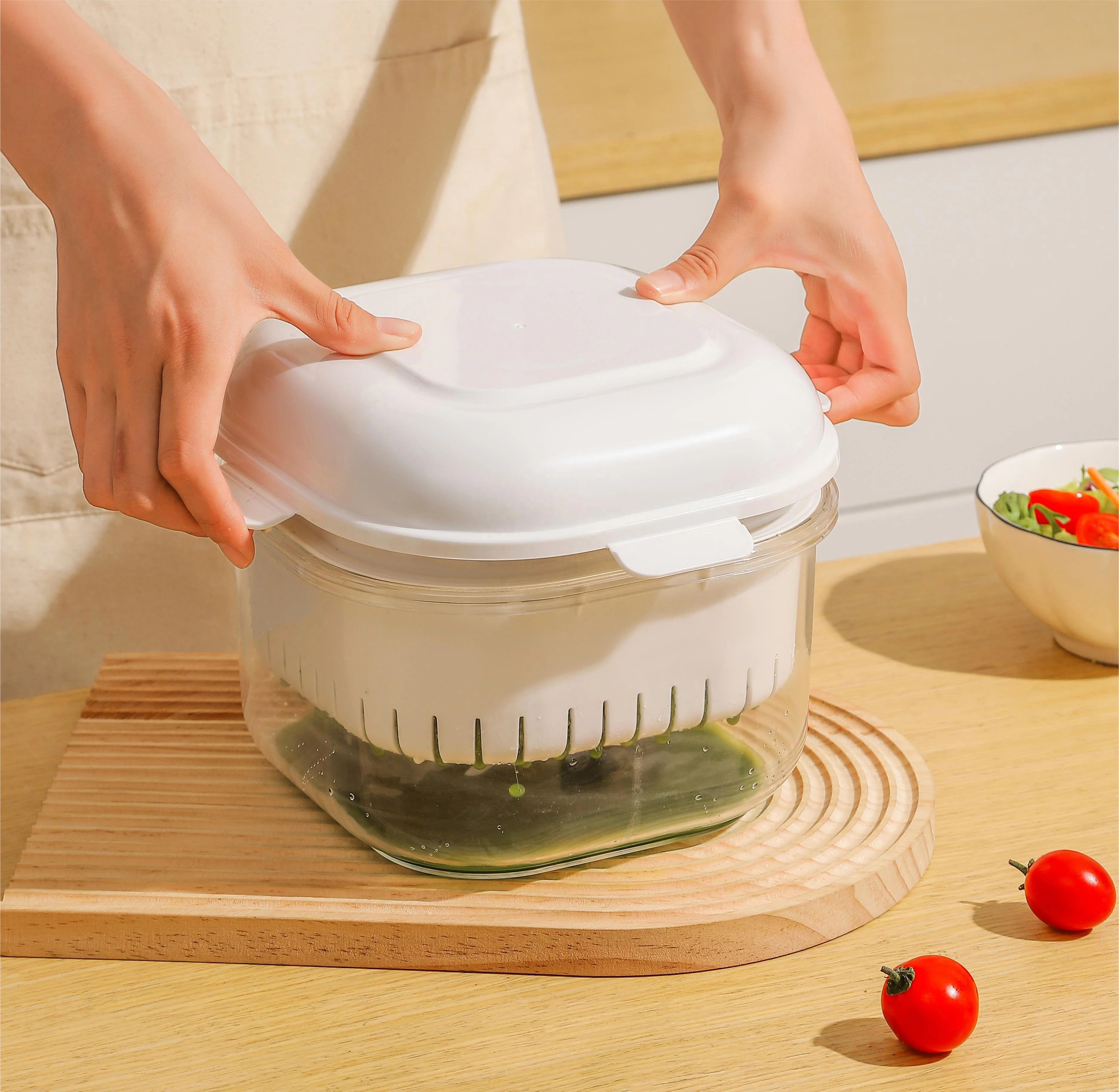 Vegetable squeezer Plastic Fine Mesh Strainer Food Yogurt Mesh Sieve Mesh Mini Brine Separation Net Kitchen Filter