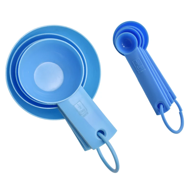 Wholesale plastic measuring cups and spoons set with scale baking measuring spoon set kitchen utensils
