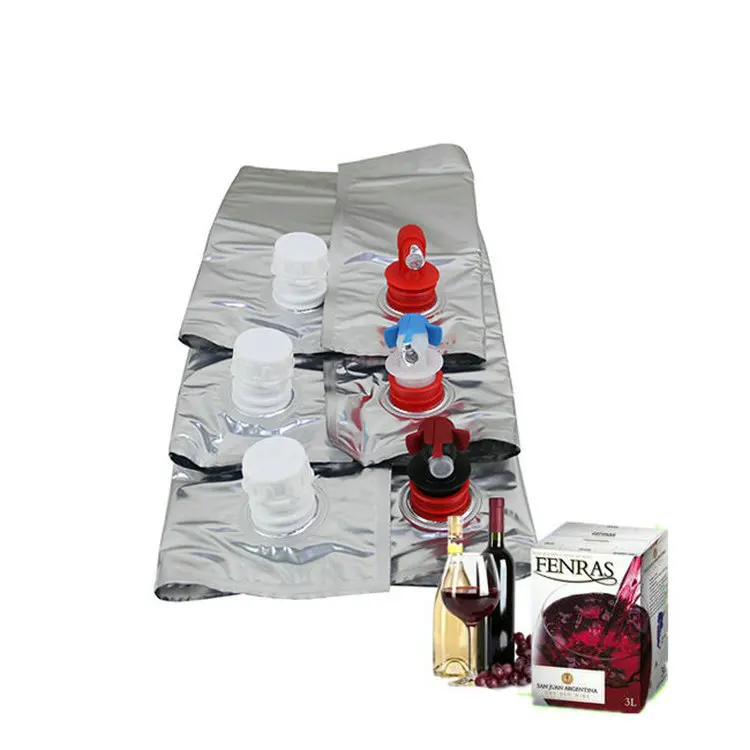 Bag in box 5l wine/plastic bag in box/wine dispenser bag
