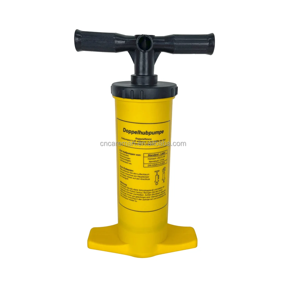 2000cc High Volume Output Dual Action Floor Hand Pump, Large Quick Inflator Air Bed/Mattress/Tent Inflatable Toy/Boat/Canoe/Raft