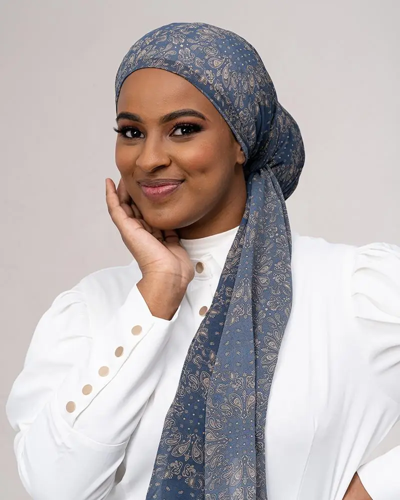 MOTIVE FORCE New Innovative Product Islamic Muslim Printed Arab Dubai Uae Sport Hijab Muslim Women Hijab