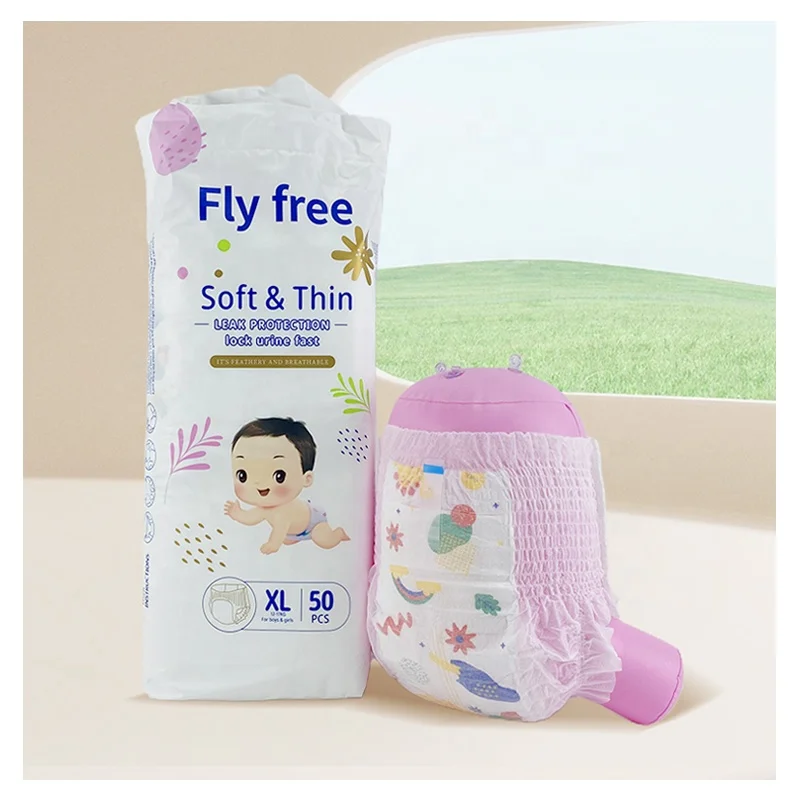 Free Sample OEM High Grade Disposable Ultra Dry Absorbency Pampering Training  Pull Up Pants Diaper