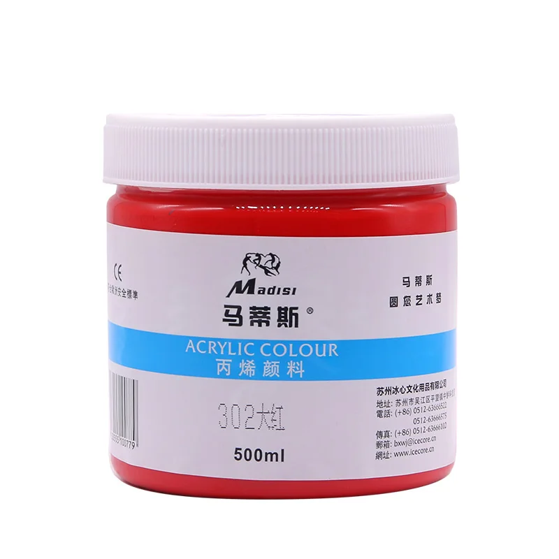 Wholesale High Quality 500ml Multi Colors Acrylic Professional Custom Acrylic Paint Color