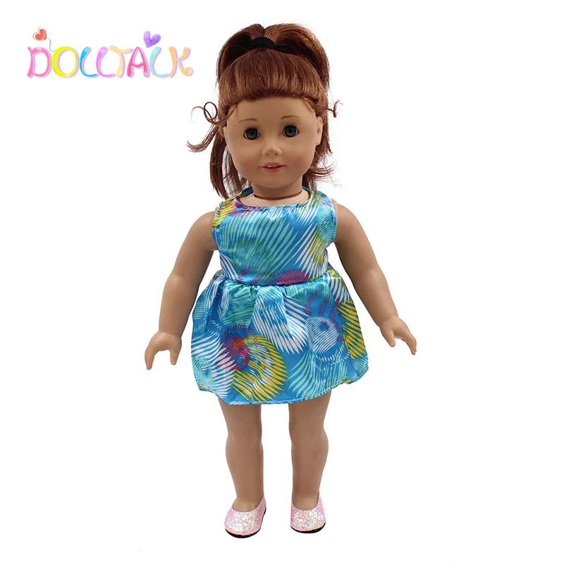 Factory Hot Sale18-inch  American Doll Sleeveless Short Bubble Dress Doll Clothes