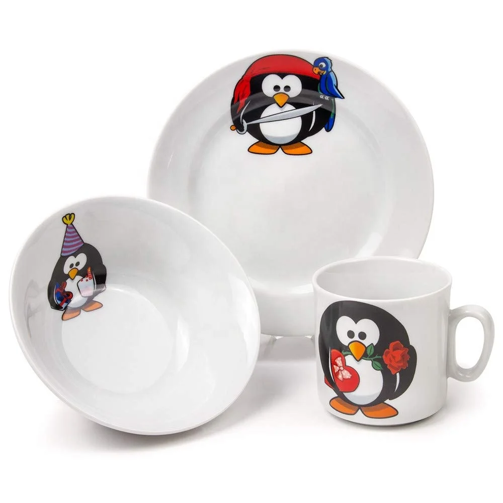 Espresso porcelain cups cartoon ceramic tableware animal ceramic plates
