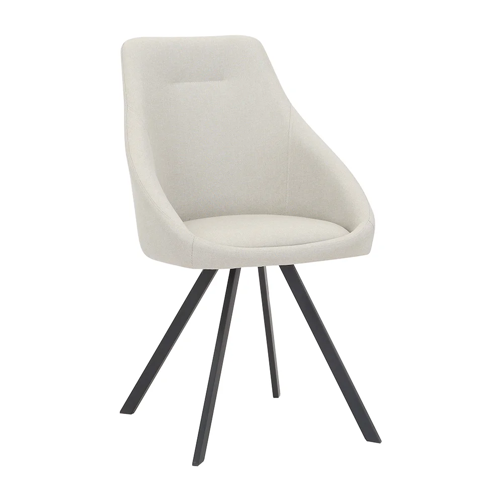Partner Special Metal Tube Leg  Comfortable Fabric Chair Dining Room Furniture Made In China