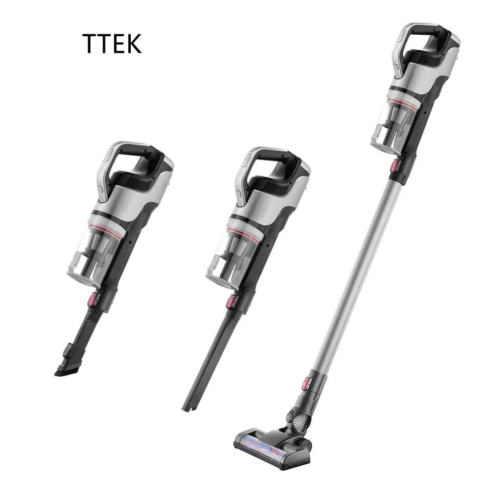 
TTEK Handheld Wireless Vacuum Cleaner 250W 2000mAh LED Light Portable Cordless Brushless Motor OEM Wholesale 