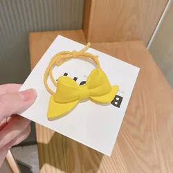 Универсальная 3d резинка для волос с бантиком ярких цветов для детских аксессуаров для волос