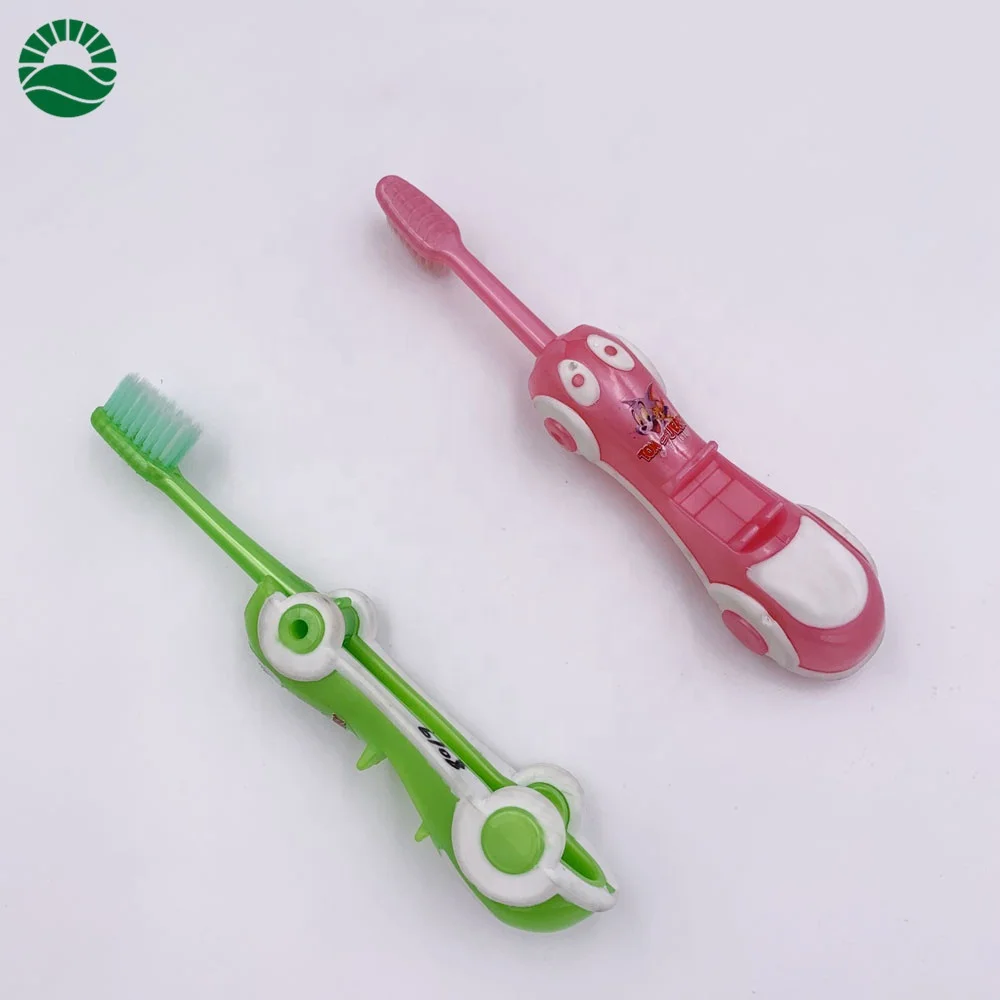 2020 New 3D Car Shaped Folding Tooth brush Boy Girl Kids Travel Toothbrush