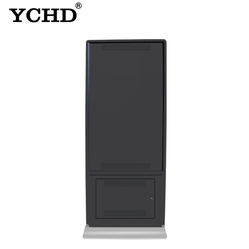 YCHD lcd advertising video display vertical 55 inch digital signage kiosk