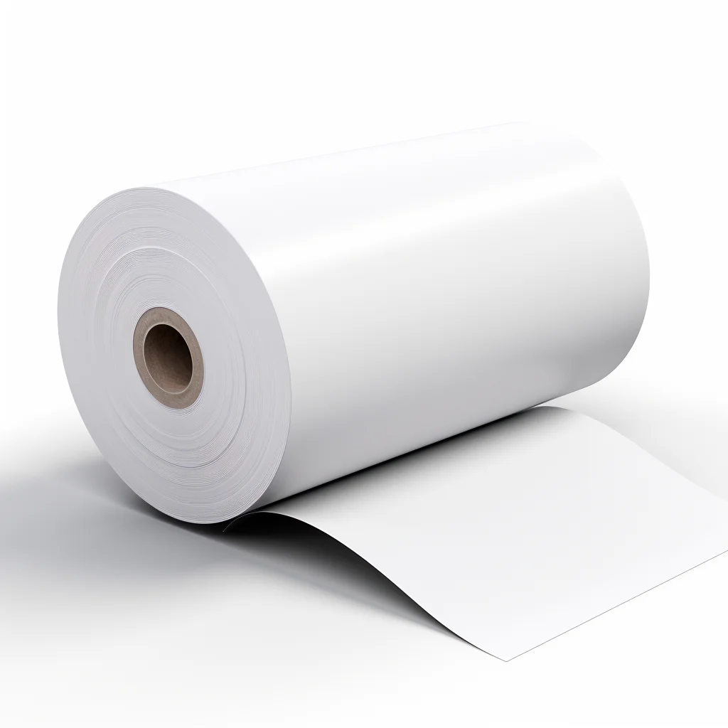 Термоэтикетка Jumbo Roll BPA BPS Free 70 г 65 лицевая бумага сырье 40 50 60 Gsm стеклянный вкладыш горячего расплава акриловая 1080 1530 мм