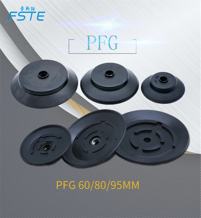 Industrial Pneumatic NBR  rubber suction cup PF-80 flat round PFG-80 vacuum Silicone sucker