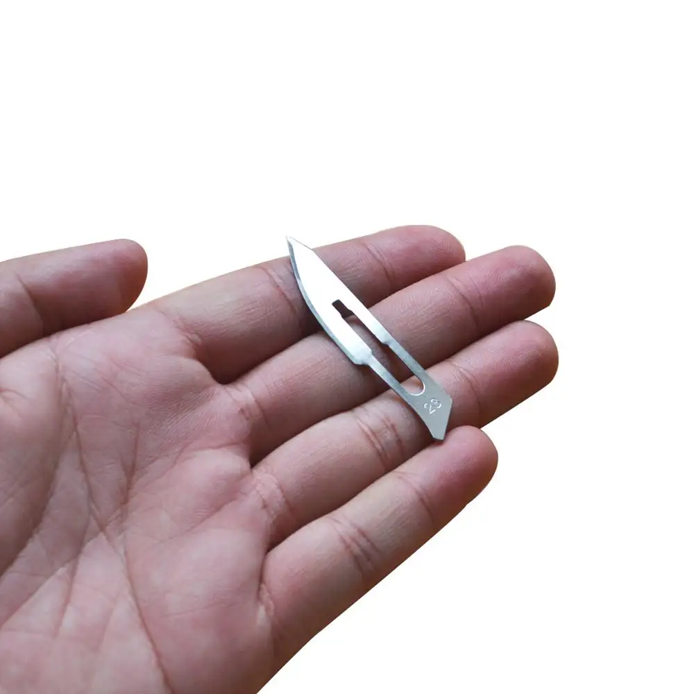 100 pcs/ box Carbon Steel Scalpel Blade Sterile Replacement Cutter Knife Head No. 23