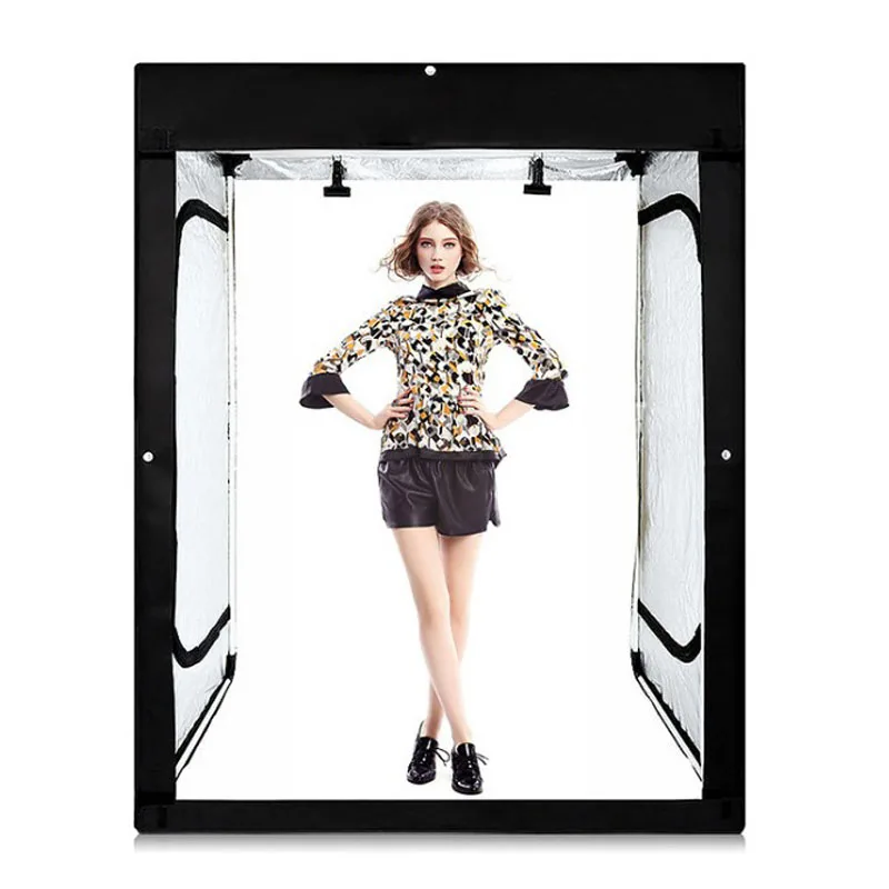 Софтбокс для студийной фотосъемки с 8 светодиодными полосками 120*100*200