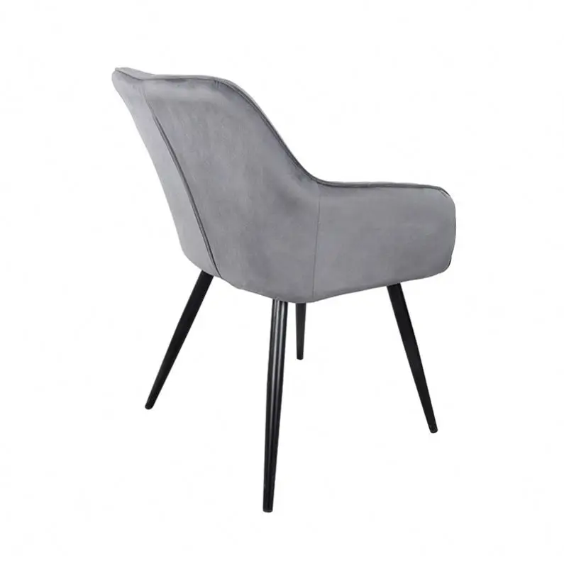 Wholesale Dining Chair free samples metal legs black gold Nordic velvet modern luxury dining chairs