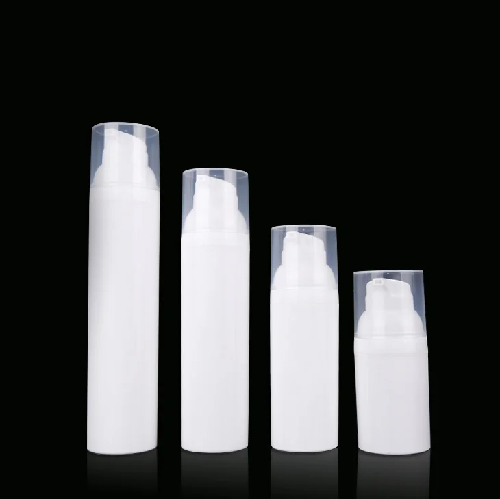 15ml 30ml 50ml Recycled Plastic PP Material Cosmetic Airless Bottles Eco Friendly Cosmetic Packaging PP Airless Pump Bottle