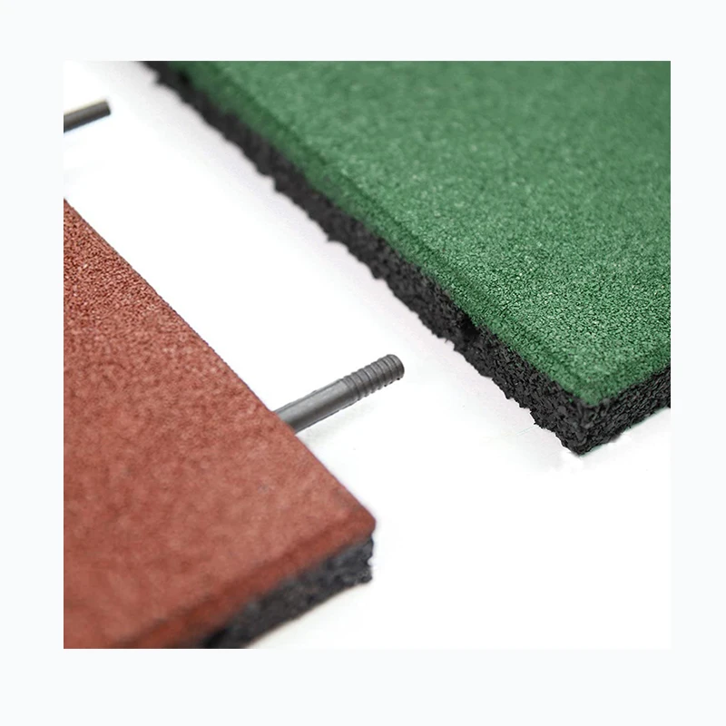 Wholesale Outdoor Safety 500X500x20mm Sport Solid Tile EPDM Interlocking Playground Rubber Flooring