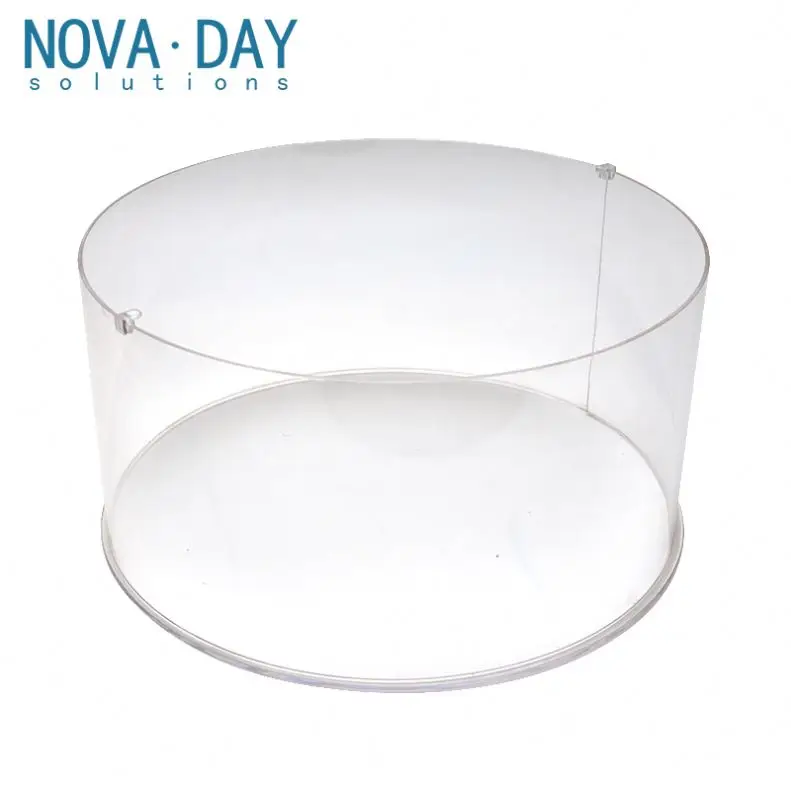 Hight Quality Perspex Round Display Rack Acrylic Restaurant Food Cake Display Stand
