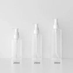200ml 250ml 300ml 7oz 8oz 10oz PET Shoulder Length Cream Containers 250ml Conditioner Packaging Lotion Shampoo Plastic Bottles