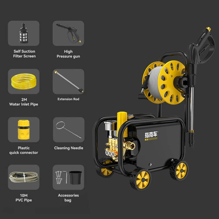 High Power Car Washer Expensive 11Mpa Electric Industrial High Pressure Surface Cleaner