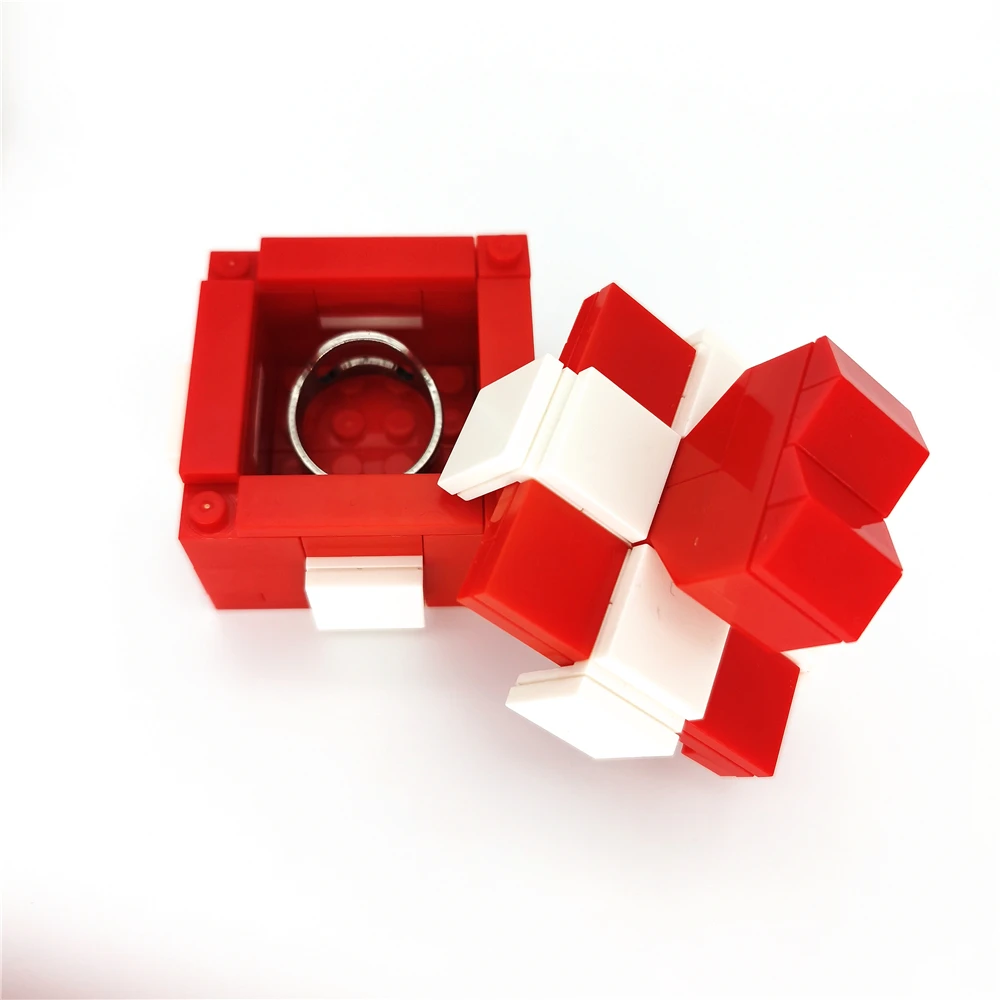 Оптовая продажа с завода игрушечные блоки MOC DIY из пластика АБС строительные подарок/Ювелирные изделия/кольца/коробка для