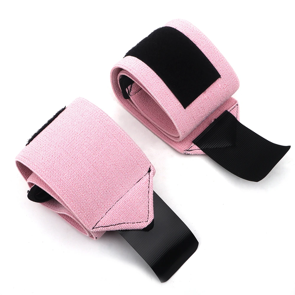 
OEM/ODM academia Thicken 60cm High quality home gym fitness weights sports wristbands bodybuilding wrist wraps 