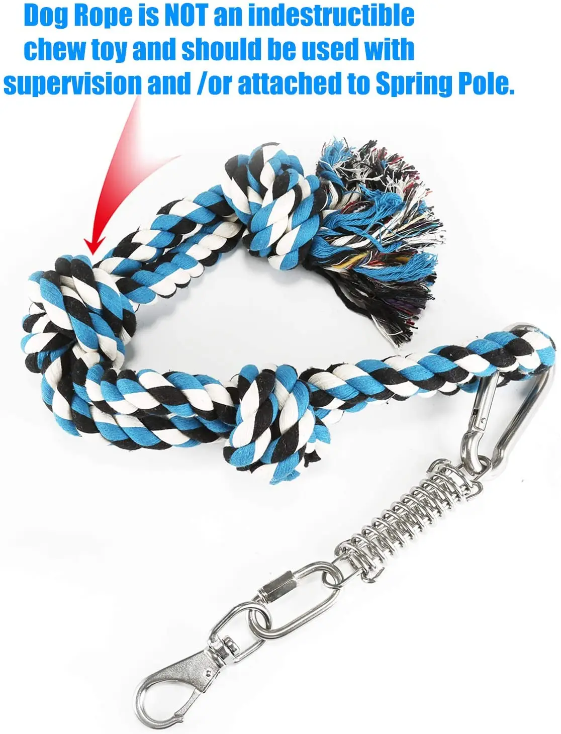 
Dog Hanging Bungee Tug Toy Strong Interactive Durable Retractable Tug of War Dog Rope Toy 