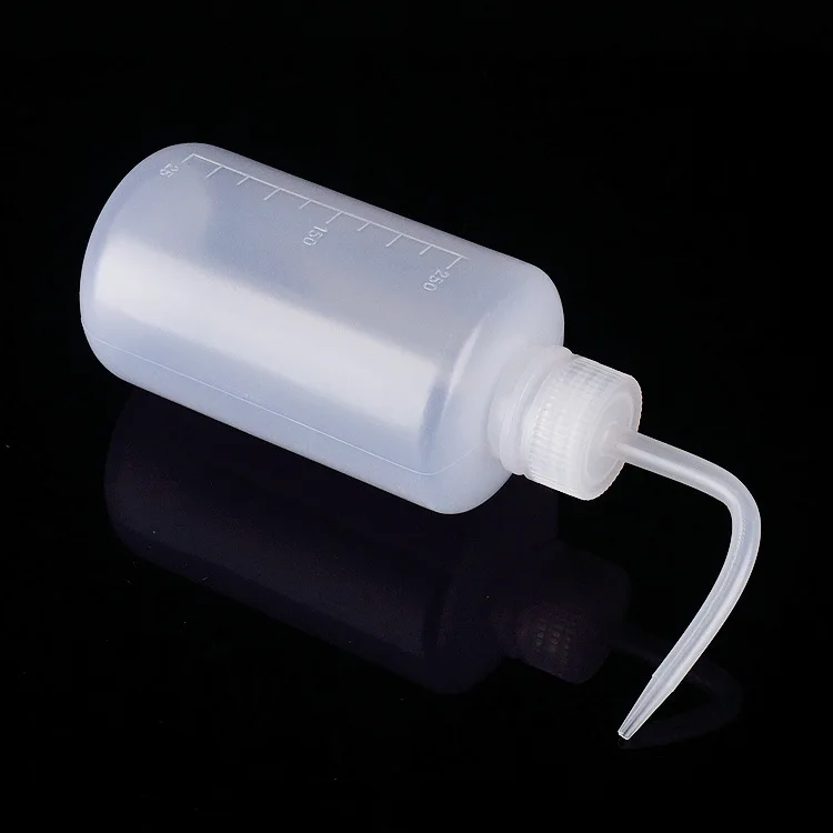 250ml washing filling 300ml white tip mouth washing bottle succulent plastic washing bottle