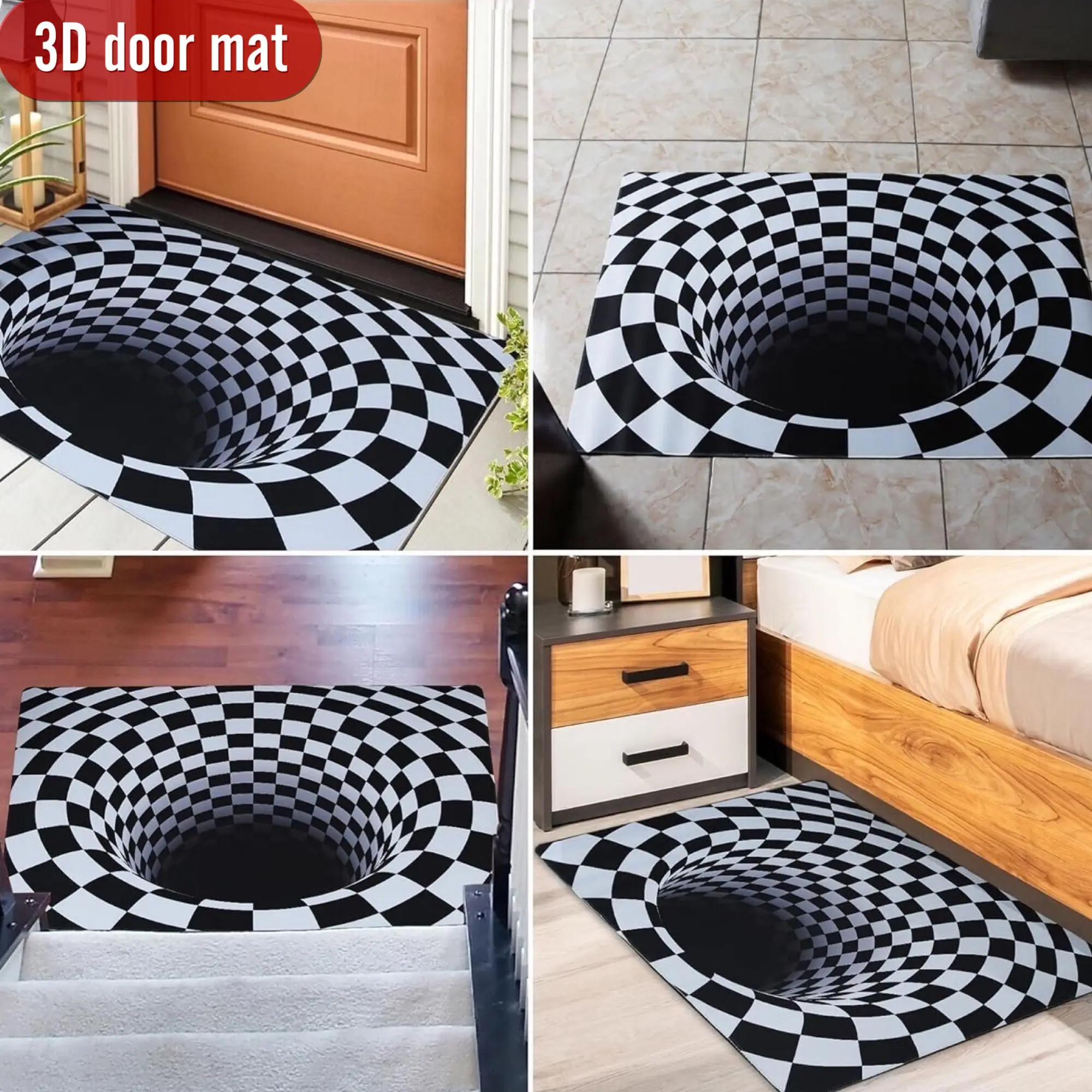 Custom customized 3D printing Doormats anti slip doormat high quality custom door mat
