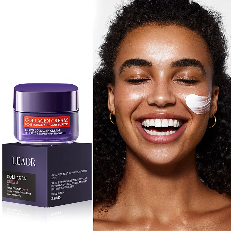 OEM Natural Hyaluronic Acid neck Brightening Tightening Firming Lotion Vitamin Ceramide Glowing Skin Lightening Facial Cream