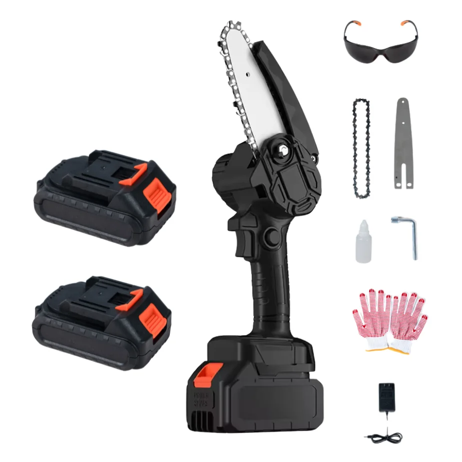 4-Inch Portable and Efficient Mini Chainsaw for Wood Sawing  Tool with Customizable OEM Support