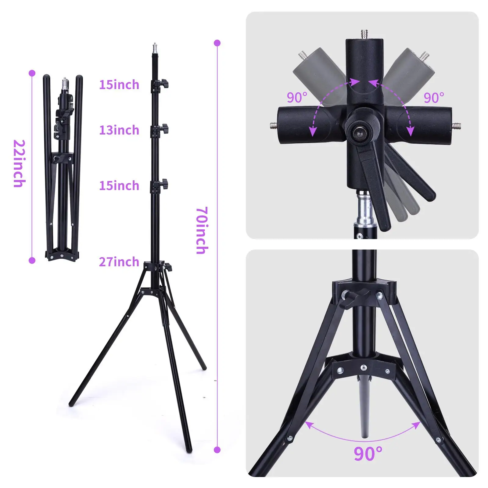 FOSOTO 150W Eight Tubes Eyes Star LED Selfie Ring Light Control By Phone APP Photographic Lighting For YouTube tiktok Video