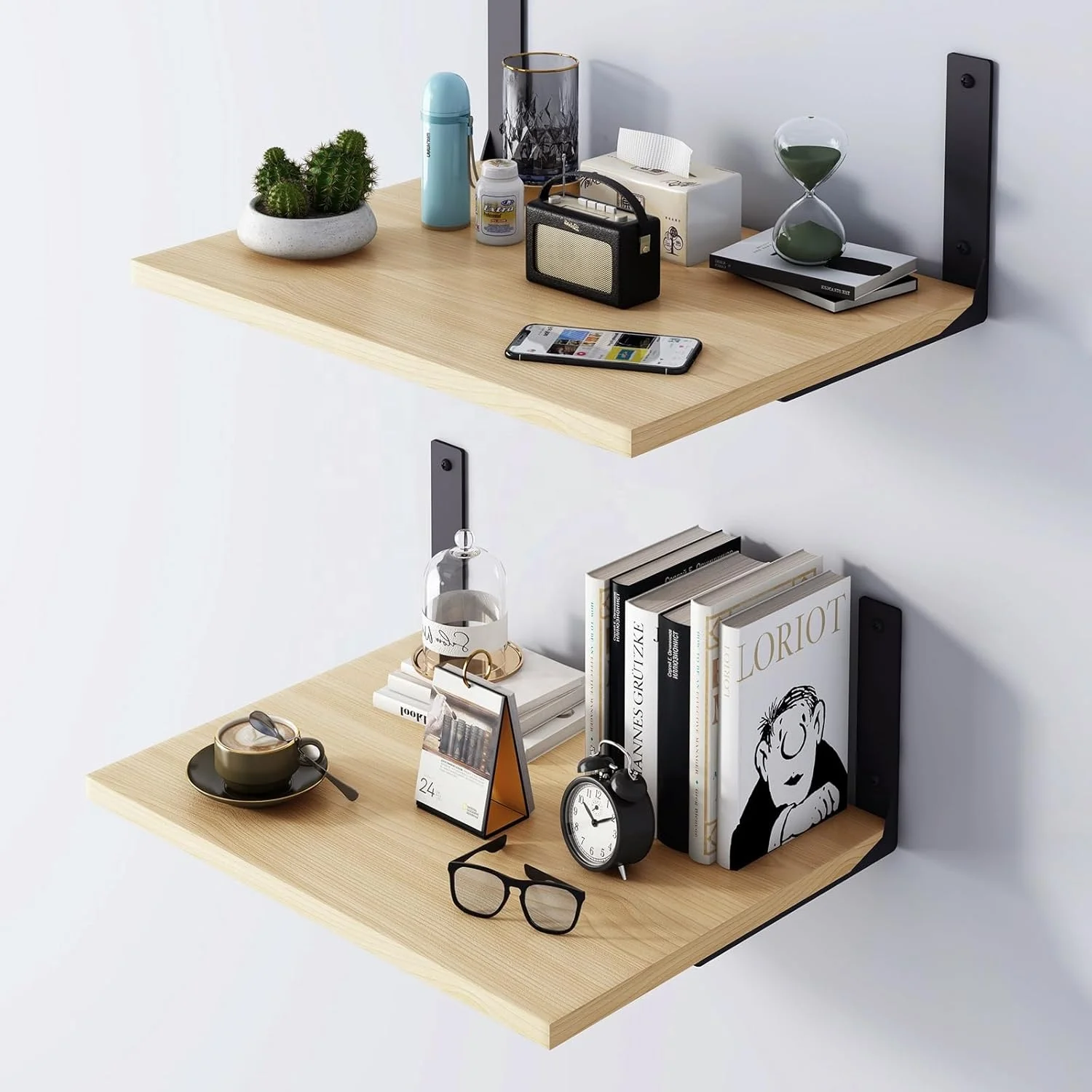Wall-Mounted Metal Storage Rack Home Office Living Room-Multifunctional Shelf